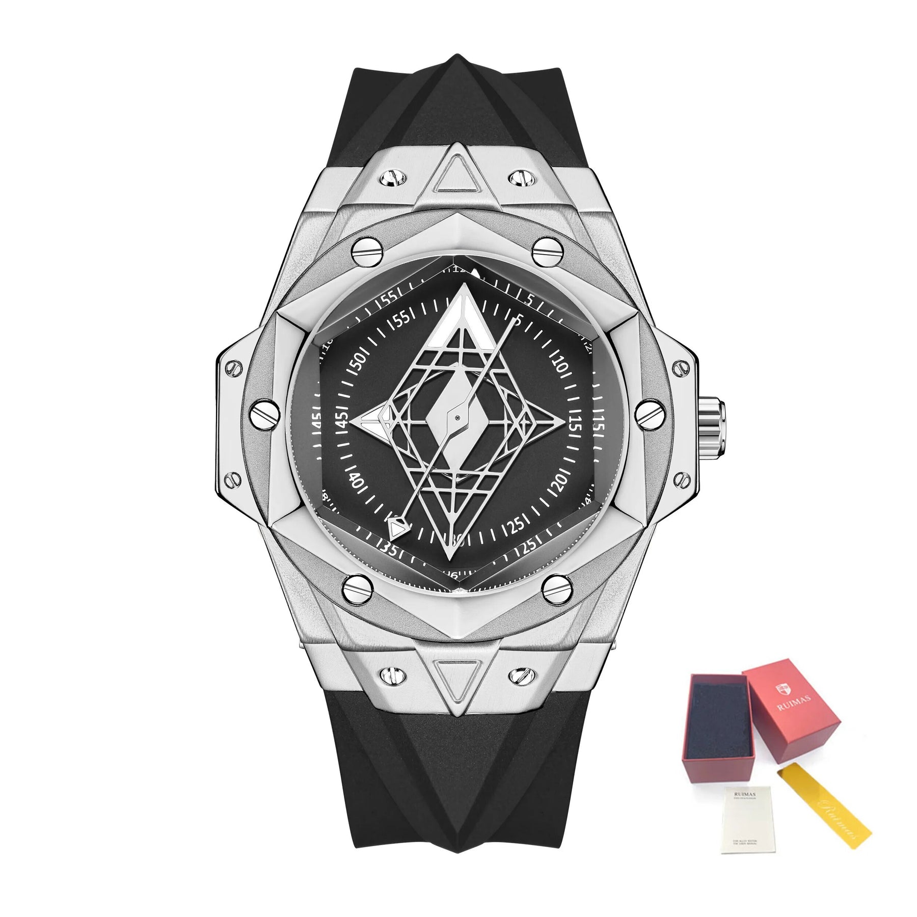 RUIMAS Brand Watches for Men Luxury Quartz Movement Sport Casual Wristwatches Unique Design Waterproof Clock Relogio Masculino