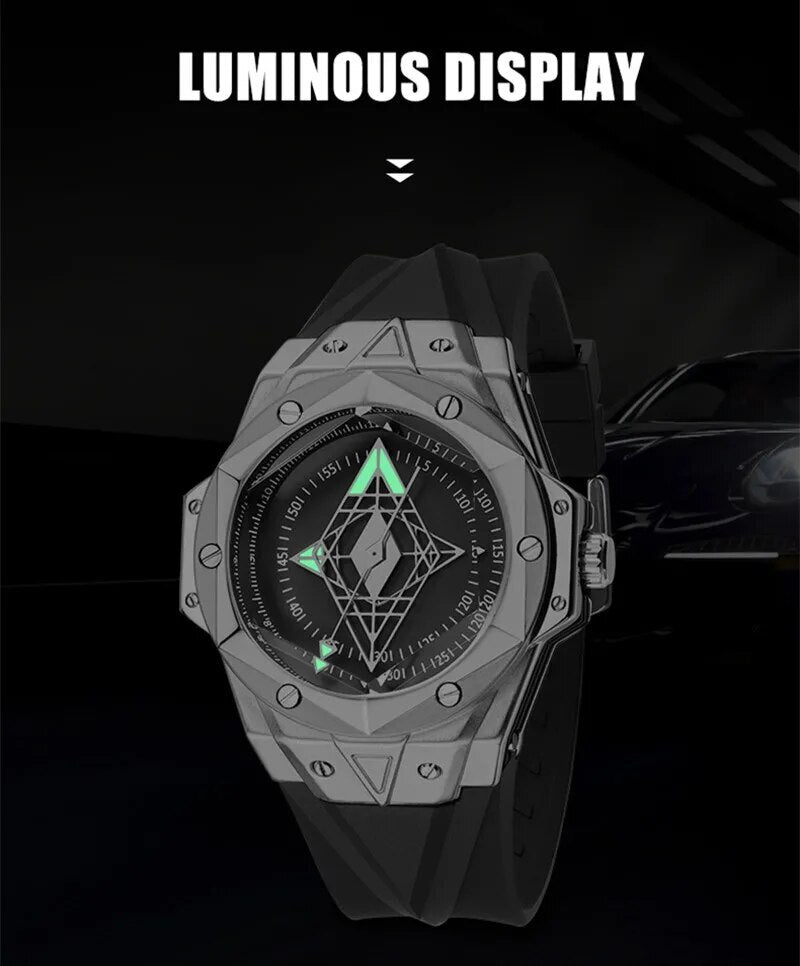 RUIMAS Brand Watches for Men Luxury Quartz Movement Sport Casual Wristwatches Unique Design Waterproof Clock Relogio Masculino