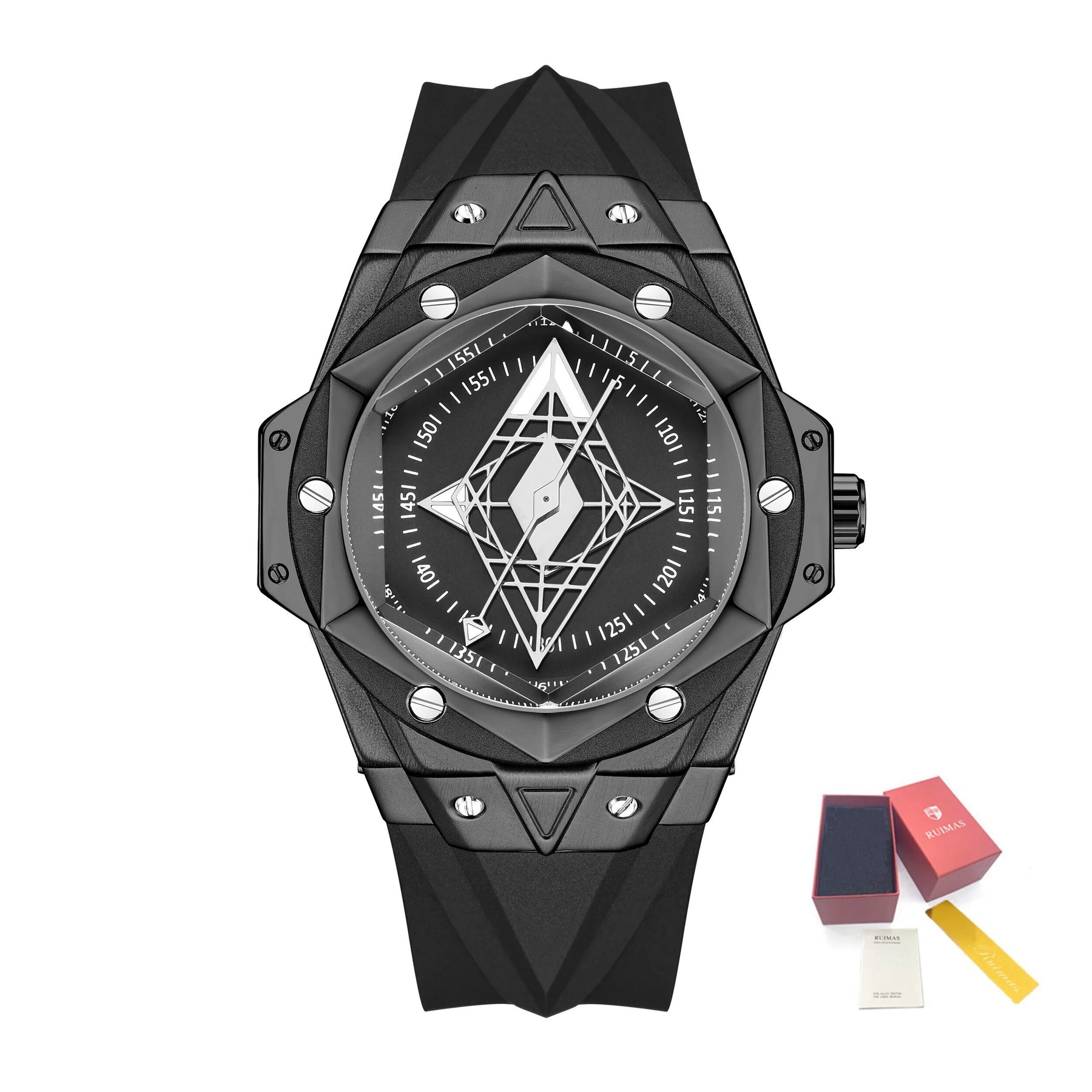 RUIMAS Brand Watches for Men Luxury Quartz Movement Sport Casual Wristwatches Unique Design Waterproof Clock Relogio Masculino