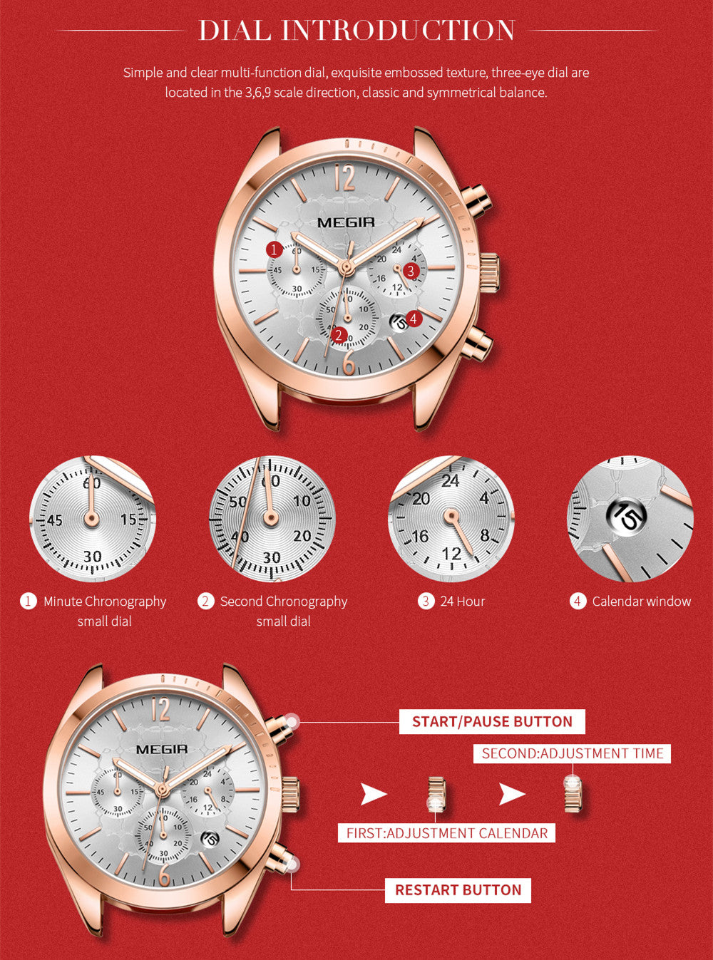 MEGIR Fashion Women Watches Luxury Ladies Casual Wristwatches Leather Female Quartz Bussiness Watch Dress Clock Relogio Feminino