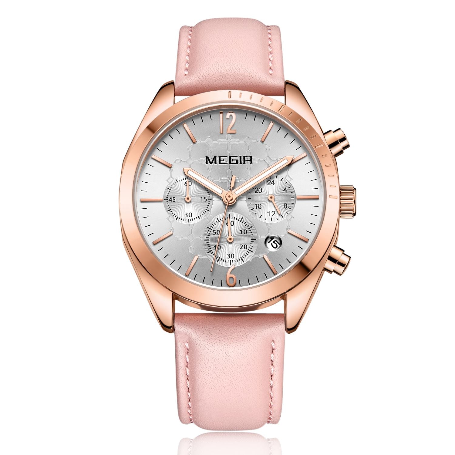 MEGIR Fashion Women Watches Luxury Ladies Casual Wristwatches Leather Female Quartz Bussiness Watch Dress Clock Relogio Feminino