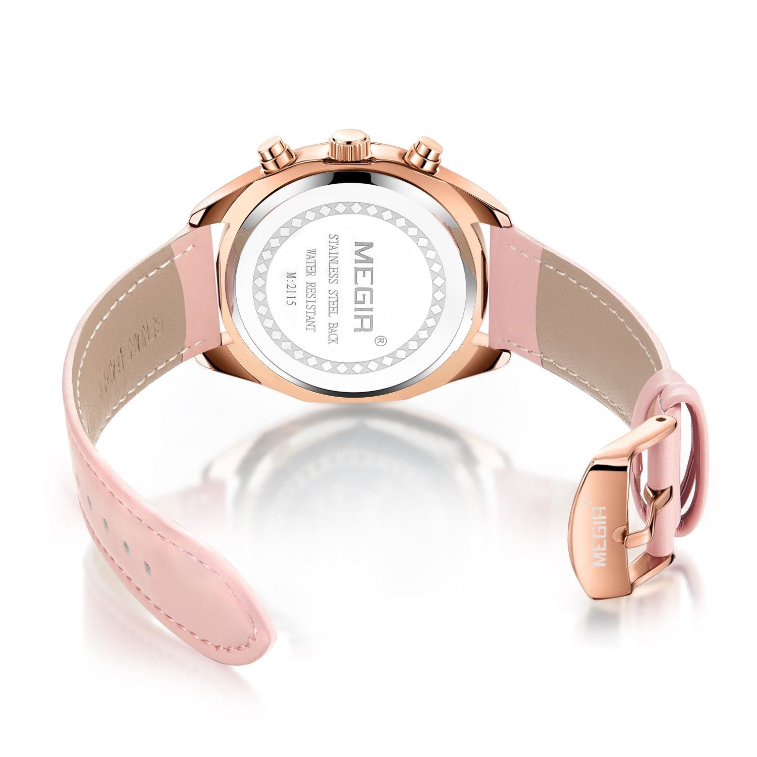 MEGIR Fashion Women Watches Luxury Ladies Casual Wristwatches Leather Female Quartz Bussiness Watch Dress Clock Relogio Feminino