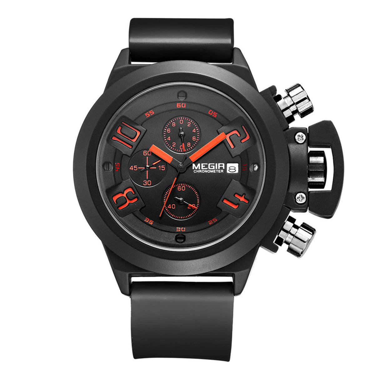 MEGIR Men Watches Luxury Fashion Sport Military Chronograph Luminous Date Quartz Wristwatch Clock Big Dial Relogio Masculino