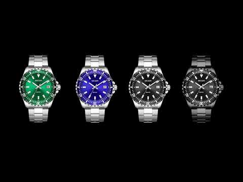 MEGIR Fashion Men Watches Top Luxury Stainless Steel Quartz Wristwatch Calendar Luminous Clock Large Dial Relogio Masculino