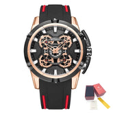 RUIMAS Top Brand Mens Watches Luxury Silicone Large Dial Sports Quartz Wristwatch Waterproof Date Clock Casual Relogio Masculino
