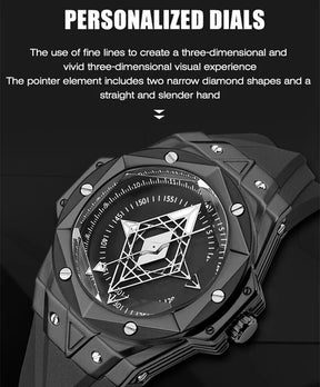 RUIMAS Brand Watches for Men Luxury Quartz Movement Sport Casual Wristwatches Unique Design Waterproof Clock Relogio Masculino