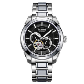 NAKZEN Men Automatic Watch Miyota 82S7 Sapphire Luxury Mechanical Wristwatch Stainless Steel Waterproof Watch Clock relogio masc