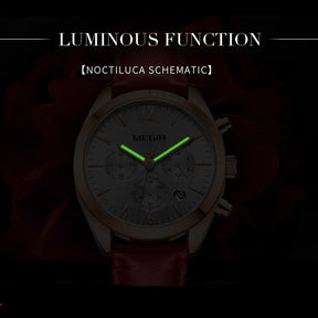 MEGIR Fashion Women Watches Luxury Ladies Casual Wristwatches Leather Female Quartz Bussiness Watch Dress Clock Relogio Feminino