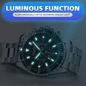 MEGIR Original Luxury Business Quartz Watch Men Brand Stainless Steel Chronograph Military WristWatch Clock Relogio Masculino