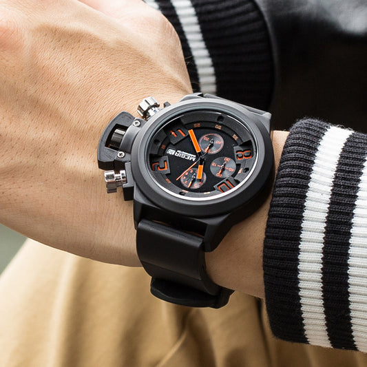 MEGIR Men Watches Luxury Fashion Sport Military Chronograph Luminous Date Quartz Wristwatch Clock Big Dial Relogio Masculino