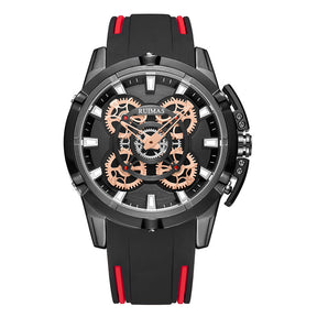 RUIMAS Top Brand Mens Watches Luxury Silicone Large Dial Sports Quartz Wristwatch Waterproof Date Clock Casual Relogio Masculino