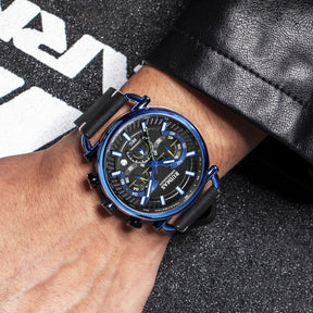 RUIMAS Men Luxury Sport Watches Leather Bracelet Quartz Wristwatch Luminous Clock Watch Calendar Relogio Masculino 585