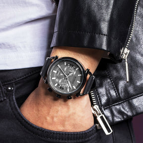 RUIMAS Men Luxury Sport Watches Leather Bracelet Quartz Wristwatch Luminous Clock Watch Calendar Relogio Masculino 585